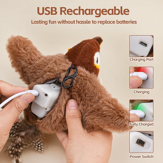 Interactive Sparrow Cat Toy